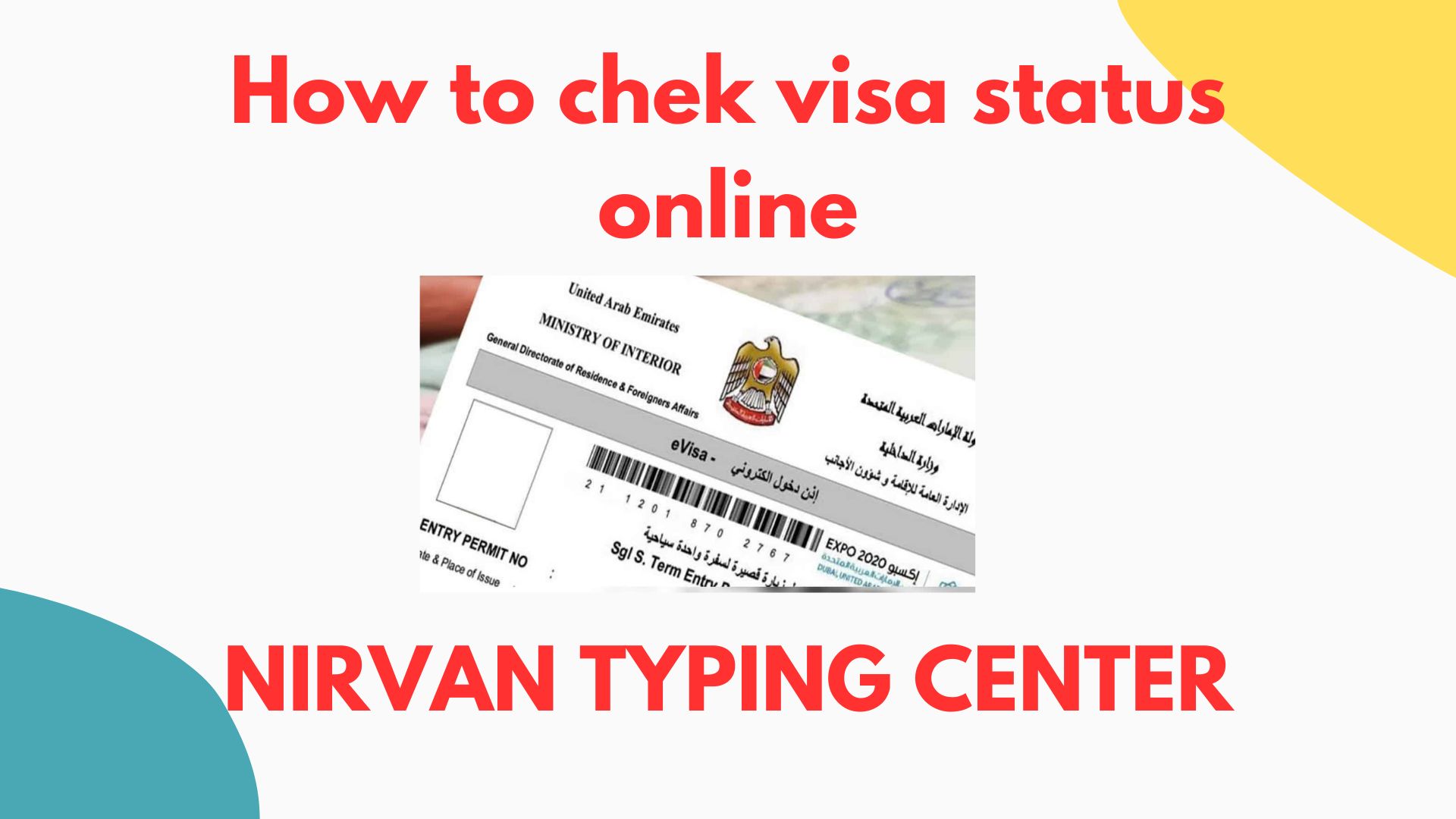 How To check visa status online